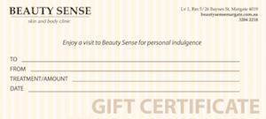 Beauty salon gift voucher
